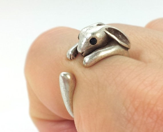 New Trendy Personalized Cute Adjustable Big Head Cat Ring Silver Color Plated Men Fashion Animal Kitty Cat Ring