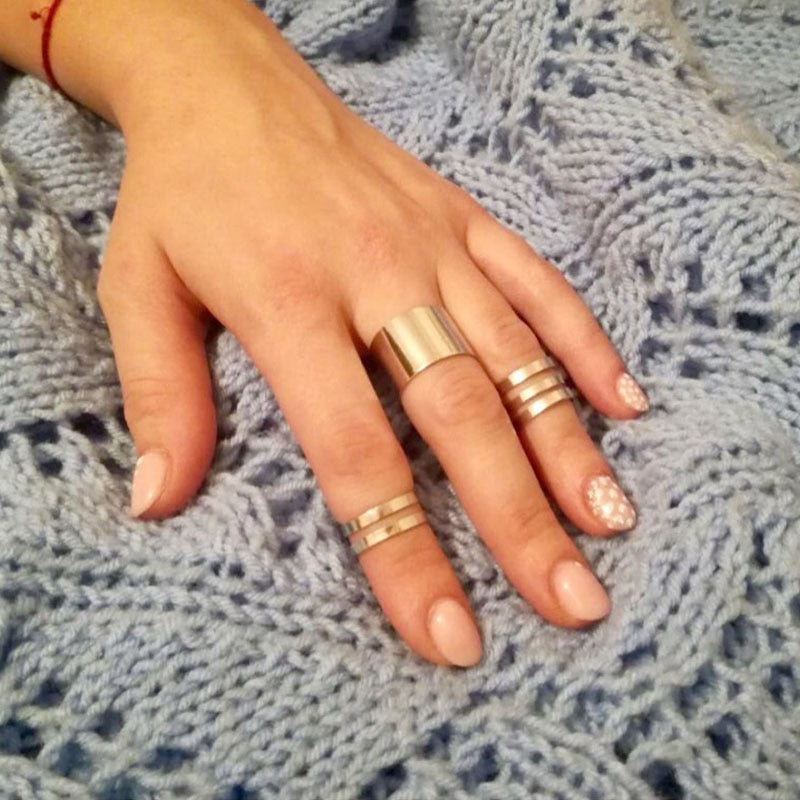 3Pcs. / Set. Fashion Top Of Finger Over The Midi Tip Finger Above The Knuckle Open Ring For women Fashion Jewelry R3