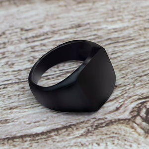 2019 Fashion Simple Style Black Square Ring Classic Ring Wedding Engagement Jewelry