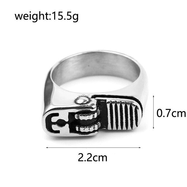 Punk freemason masonic ring for men Antique silver master free mason signet ring For Men's Punk Masonic Jewelry Finger Jewelry