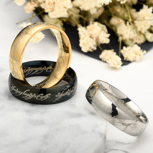 Hobbit Letters Midi Stainless Steel One Ring of Power Gold the Lord of Ring Lovers Women Men Fashion Jewelry